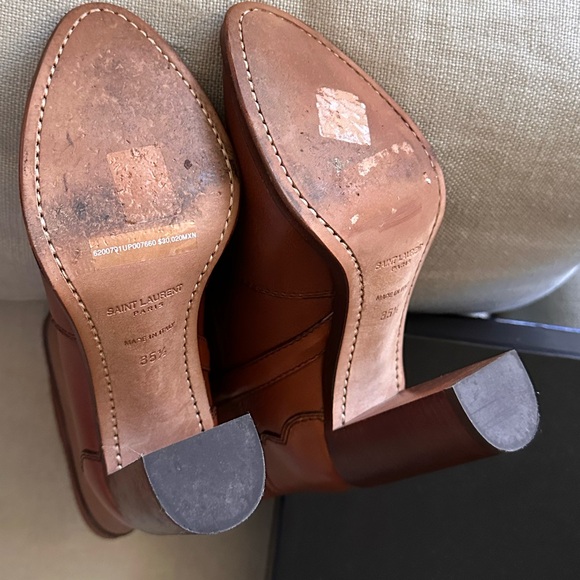 Saint Laurent Kate 90 Tuscan Leather Western Boots - Picture 7 of 12